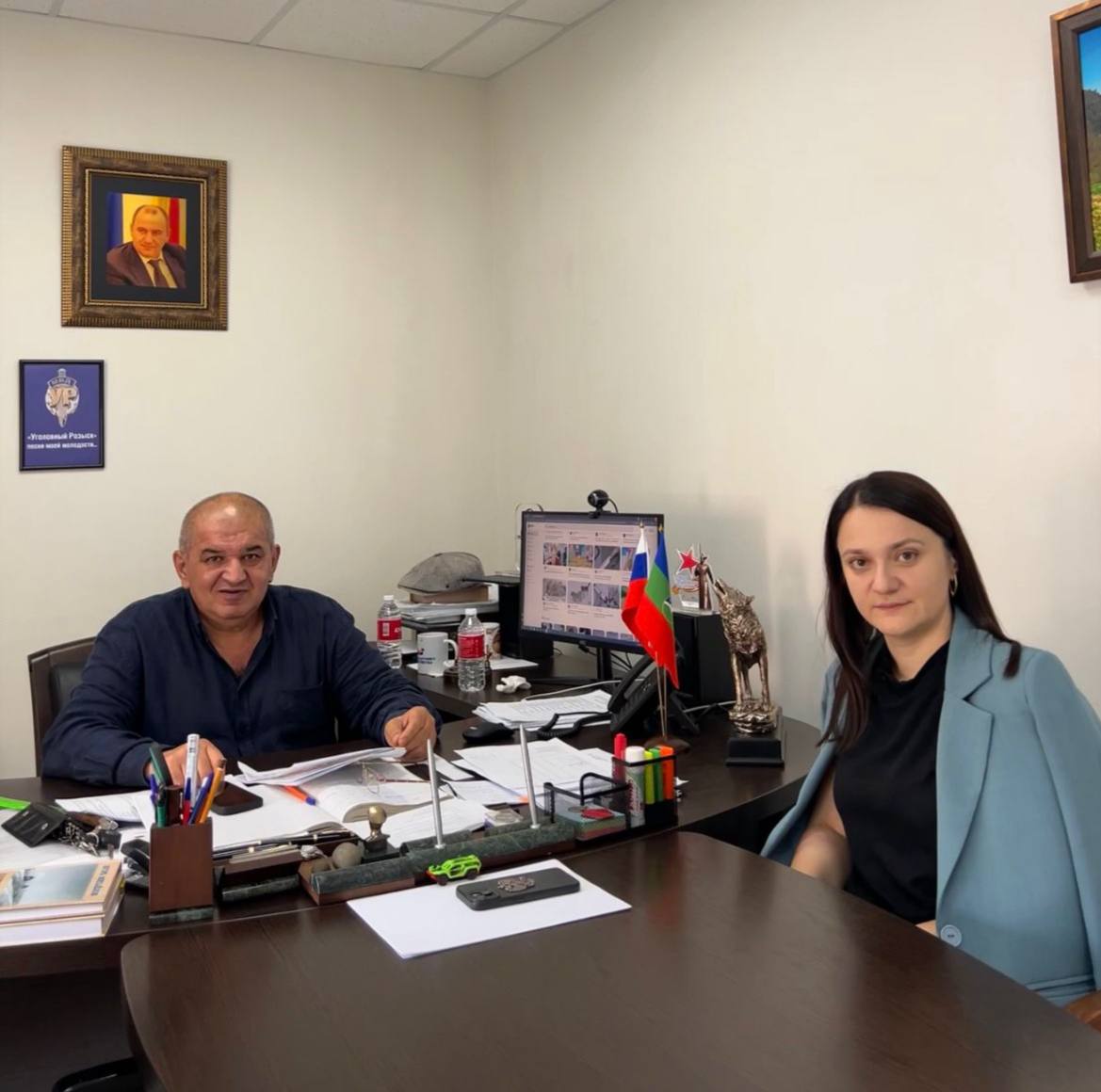 Уполномоченный по правам ребенка в Карачаево-Черкесской Республике и руководитель филиала фонда «Защитники Отечества» в Карачаево-Черкесской Республике провели рабочую встречу